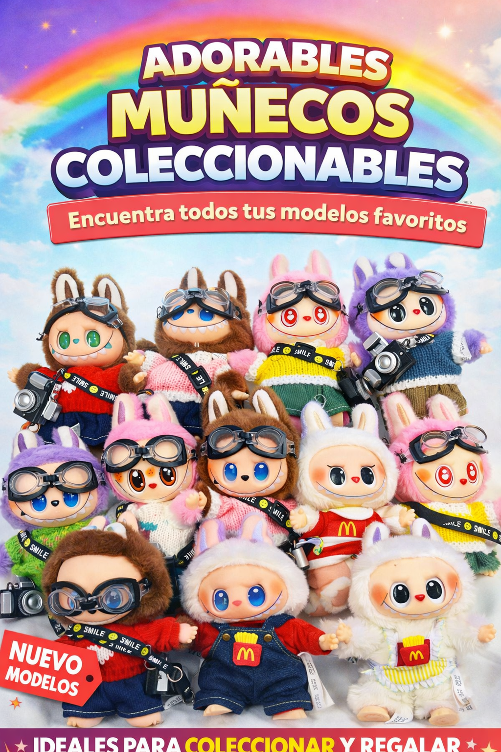 LLAVERO DE MUÑECO LABUBU