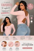 Body Manga Larga Pink Glow