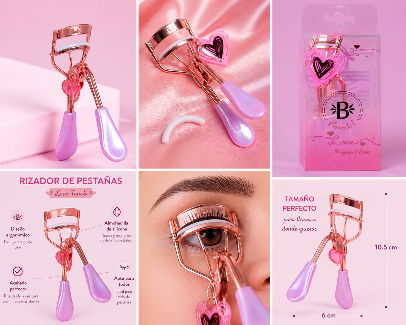 Rizador de Pestañas GlamCurl LoveTouch